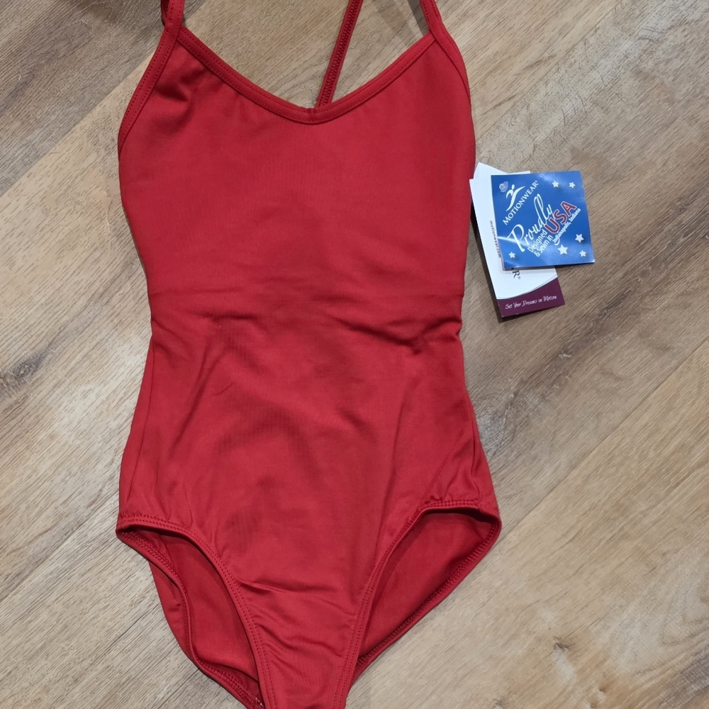 Motionwear Red Cami Leotard - S (044)